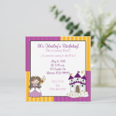 prinses Het is Hailey's verjaardag! Kaart (Staand voorkant)