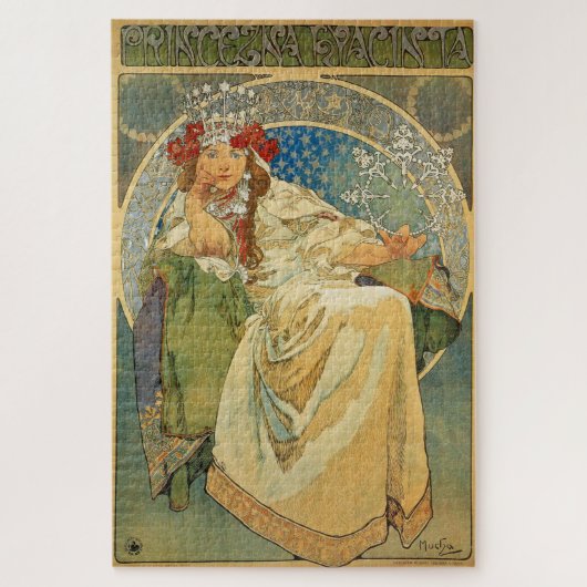 Prinses Hyacinth door Alphonse Mucha Legpuzzel (Verticaal)