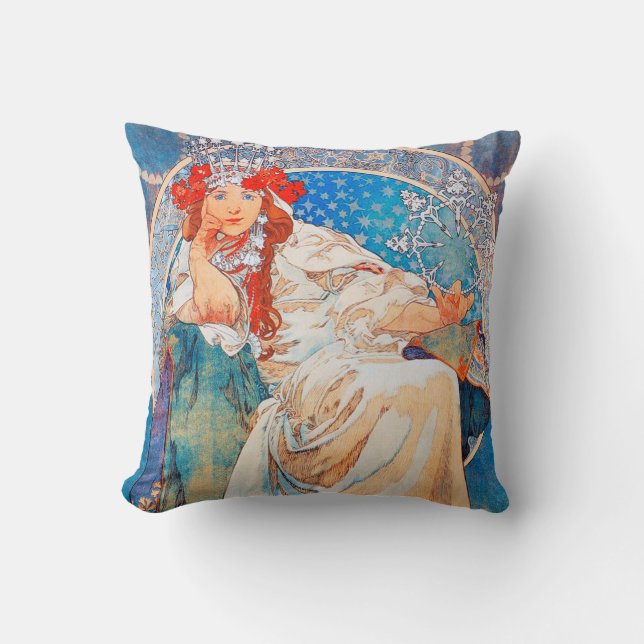 Prinses Hyacinth, Mucha Kussen (Voorkant)