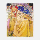 Prinses Hyacinth Poster door Alphonse Mucha Fleece Deken (Voorkant)