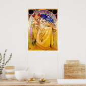 Prinses Hyacinth Poster van Alphonse Mucha (Keuken)