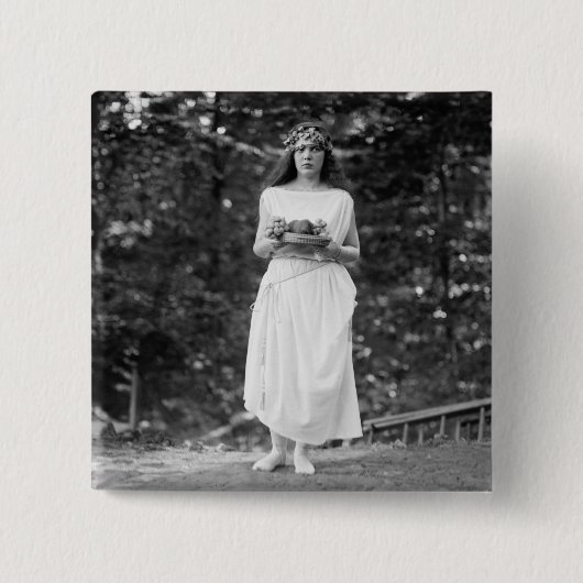 prinses Ida Cantacuzene: 1922 Vierkante Button 5,1 Cm (Voorkant)