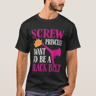Prinses ik wil een zwarte gordel zijn - Cute Karat T-shirt