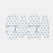 Prinses in blauwe jurk Sweet Sixteen Dank u Bedankdoosjes (Uitgevouwen)