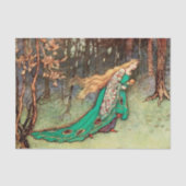 prinses in de ontkoppeling van Forest Art Tissuepapier (Voorkant)