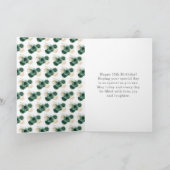 Prinses in donkergroene jurk Verjaardag Quinceaner Kaart (Binnen)