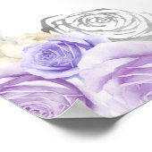 Prinses in een Paarse jurk Sweet Sixteen Welkom Poster (Hoek)