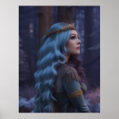 Prinses in het bos poster (Voorkant)