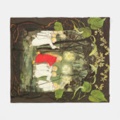 Prinses in het bos Sibylle Von Olfers Fleece Deken (Voorkant (Horizontaal))