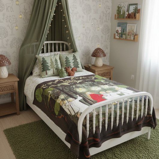 Prinses in het bos Sibylle Von Olfers Fleece Deken