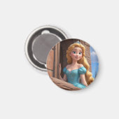 Prinses in het kasteel magneet (Voorkant / Achterkant)