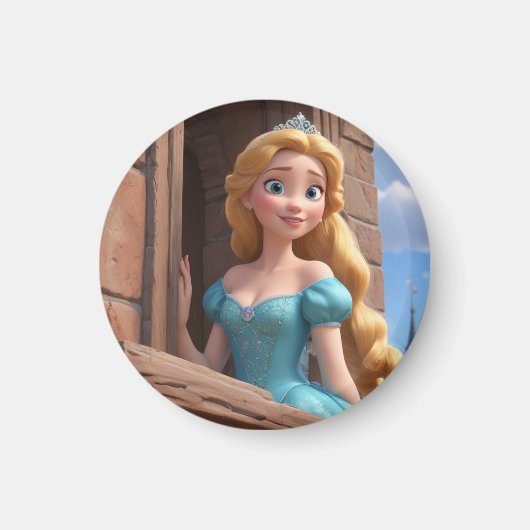 Prinses in het kasteel magneet (Voorkant)