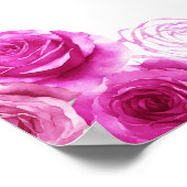 Prinses in hete roze jurk Sweet Sixteen Welkom Poster (Hoek)