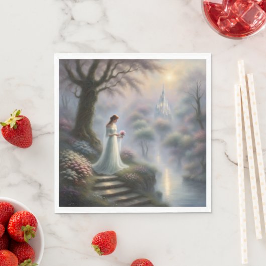 Prinses in kasteeltuin servet (Insitu)