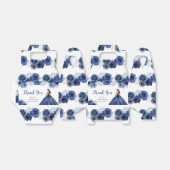 Prinses in Navy Blue Dress Quinceanera Dank u Bedankdoosjes (Uitgevouwen)