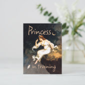 Prinses in opleiding briefkaart (Staand voorkant)