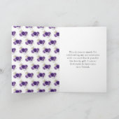 Prinses in Paarse jurk Quinceanera Bedankt (Binnen)