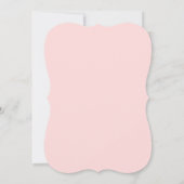 Prinses in Prink Uitnodiging voor verjaardag (Achterkant)