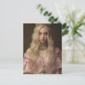 Prinses in Roze Briefkaart (Staand voorkant)