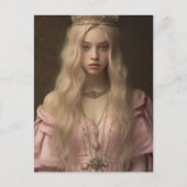 Prinses in Roze Briefkaart (Voorkant)