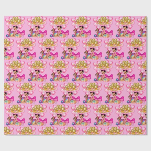 Prinses in Roze Cadeaupapier (Vlak)