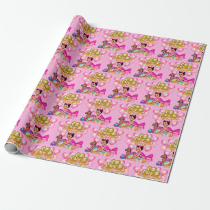 Prinses in Roze Cadeaupapier