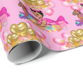 Prinses in Roze Cadeaupapier (Rol Hoek)