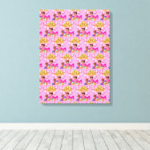 Prinses in Roze Canvas Afdruk (Insitu (Houten vloer))