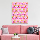 Prinses in Roze Canvas Afdruk (Insitu (Woonkamer))