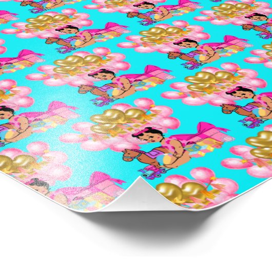 Prinses in Roze Foto Afdruk (Hoek)