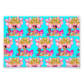 Prinses in Roze Foto Afdruk (Voorkant)