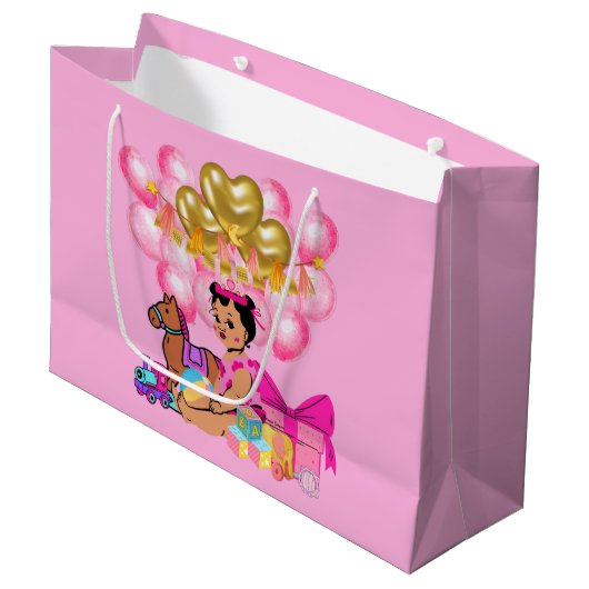 Prinses in Roze Groot Cadeauzakje (Voorkant Gekanteld)