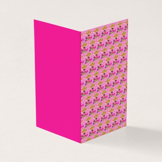 Prinses in Roze Kaart (Buitenkant)