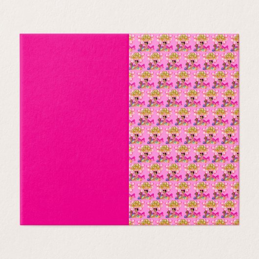 Prinses in Roze Kaart (Buitenkant ongevouwen)