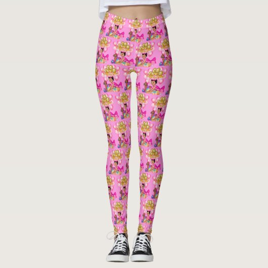 Prinses in Roze Leggings (Voorkant)