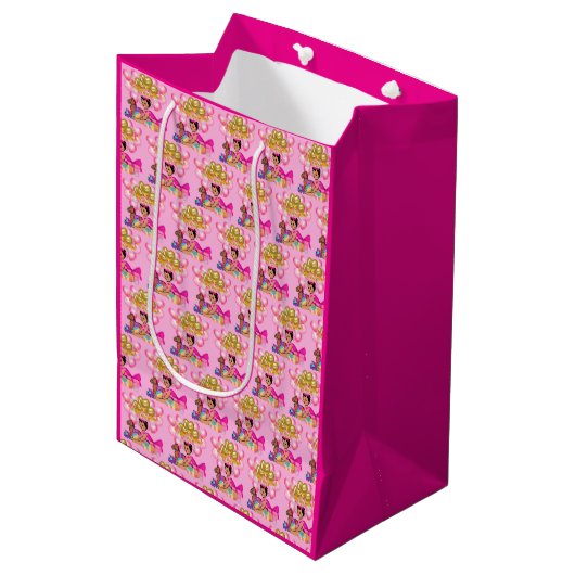 Prinses in Roze Medium Cadeauzakje (Voorkant Gekanteld)