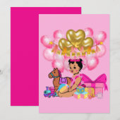 Prinses in Roze Menu (Voorkant / Achterkant)