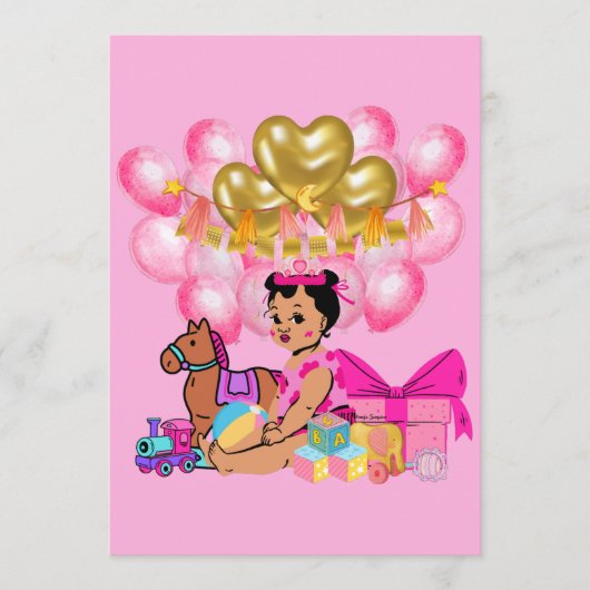 Prinses in Roze Menu (Voorkant)