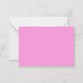 Prinses in Roze Notitiekaartje (Achterkant)