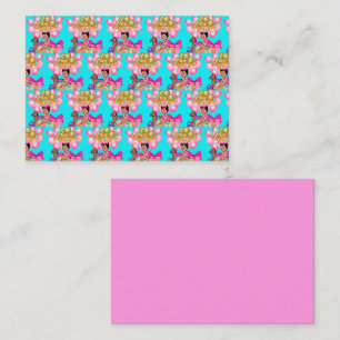 Prinses in Roze Notitiekaartje