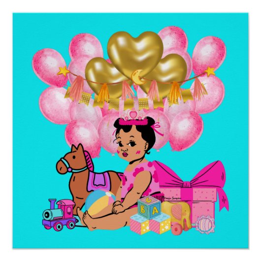 Prinses in Roze Perfect Poster (Voorkant)