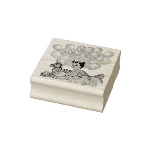 Prinses in Roze Rubberstempel