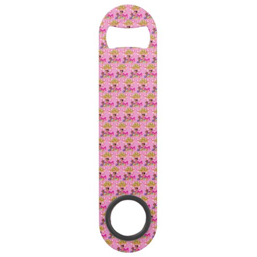 Prinses in Roze Speed Flessenopener (Voorkant)