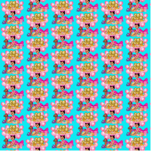 Prinses in Roze Staand Fotobeeldje