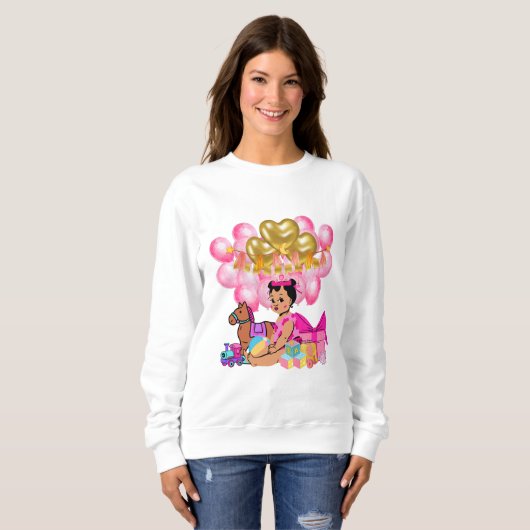 Prinses in roze T-shirt (Voorkant volledig)