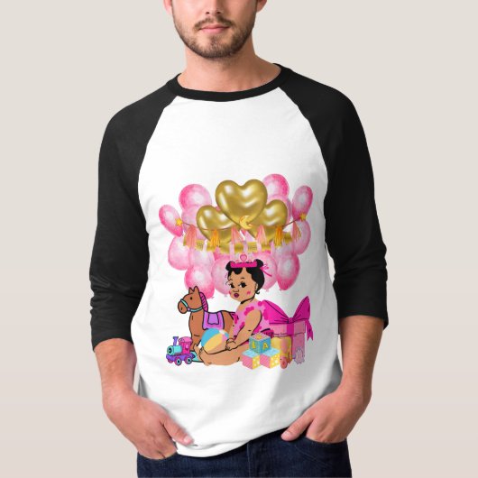 Prinses in Roze T-shirt (Voorkant)
