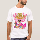 Prinses in Roze T-shirt (Voorkant)