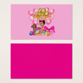 Prinses in Roze Visitekaartje (Voorkant /achterkant)