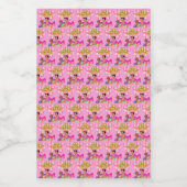 Prinses in Roze Voedselcontainer Etiket (Enkel label)