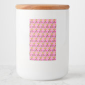 Prinses in Roze Voedselcontainer Etiket (Voorkant)